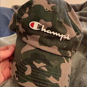 Camo colored Champion hat, In great condition